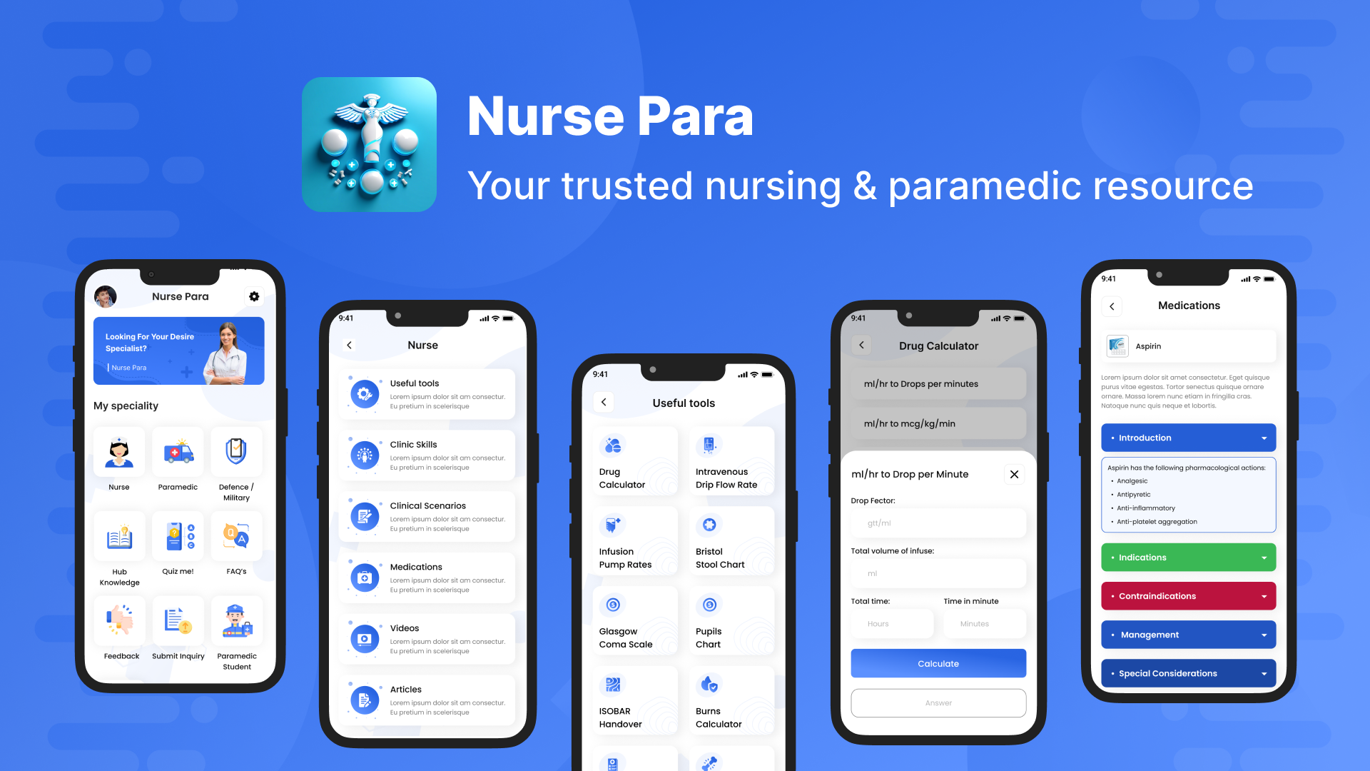 Nurse Para App Mockup 1